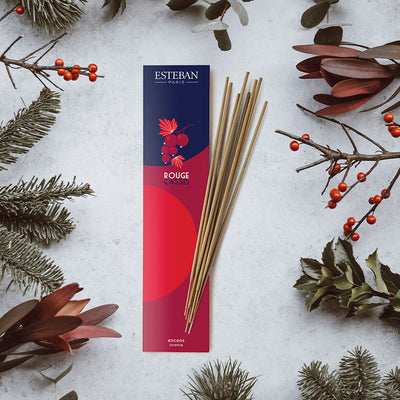 New! ESTEBAN - ROUGE CASSIS - Bamboo Stick Incense