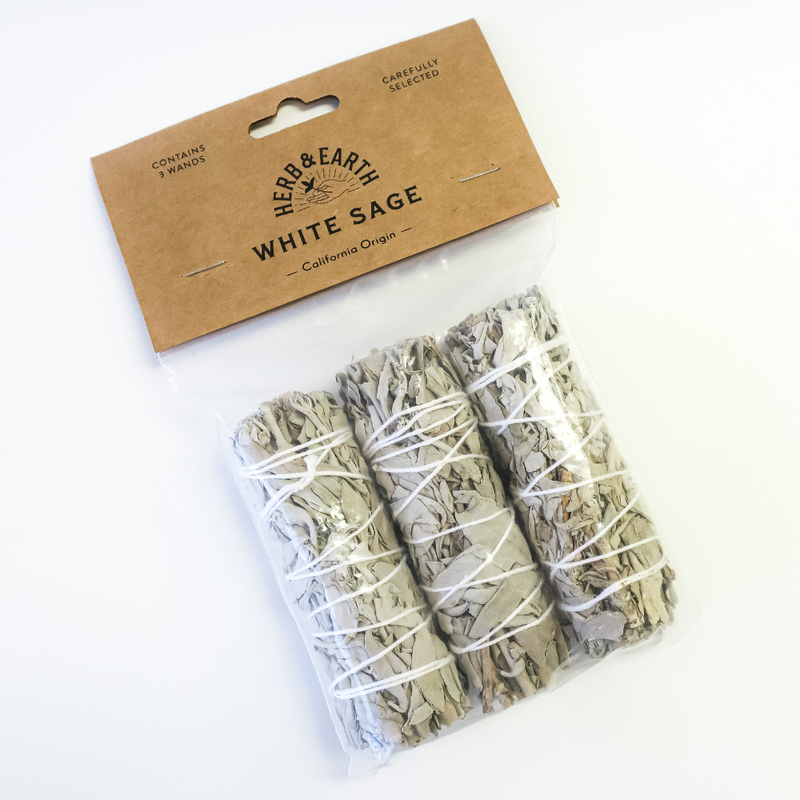 HERB & EARTH - White Sage 3pcs