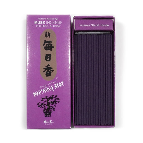 Nippon Kodo orning Star Incienso japonés ábar Caja de 200 varillas Nippon Kodo orning Star Incienso japonés ábar Caja de 200 varillas