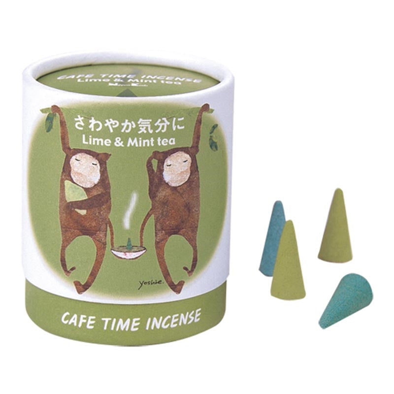 CAFE TIME INCENSE - Refreshed Mood (Lime & Mint tea) 10 cones
