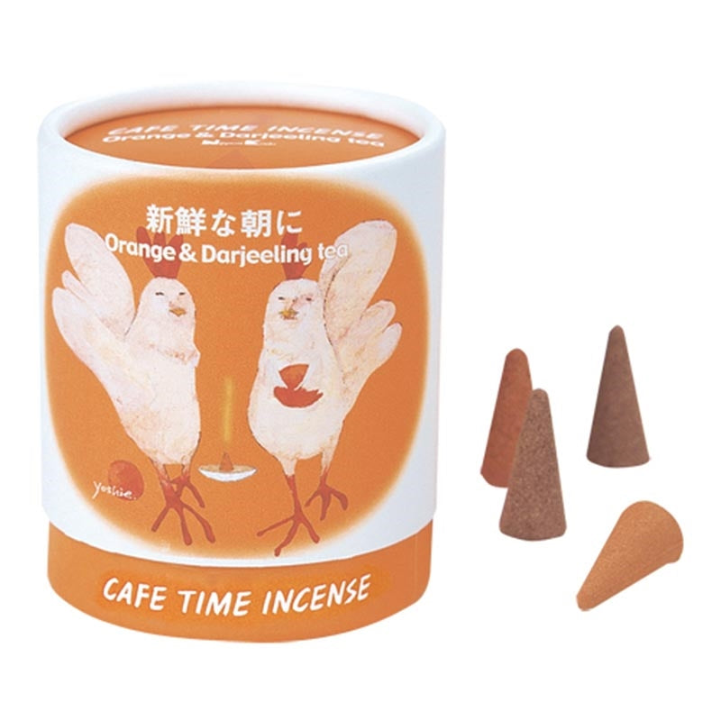 CAFE TIME INCENSE - Fresh Morning (Orange & Darjeeling Tea) 10 cones