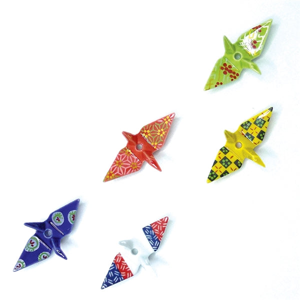 CRANE INCENSE HOLDER - Yellow Brocade