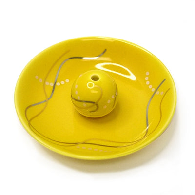 TOGEI PLATE with Sphere Holder - Yellow