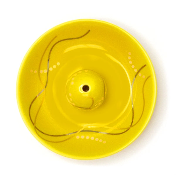 TOGEI PLATE with Sphere Holder - Yellow