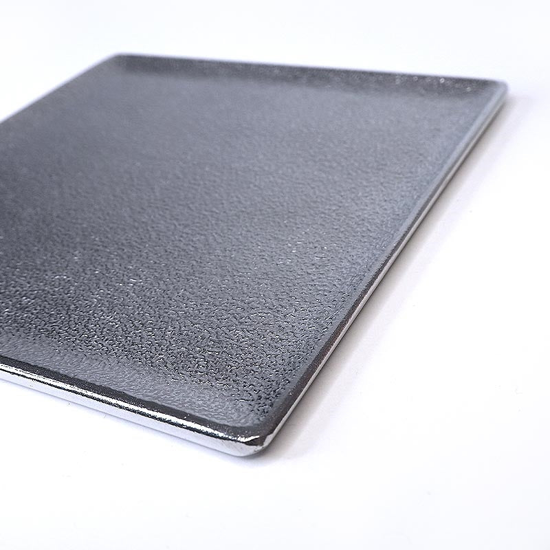 METAL INCENSE PLATE -  Square Silver
