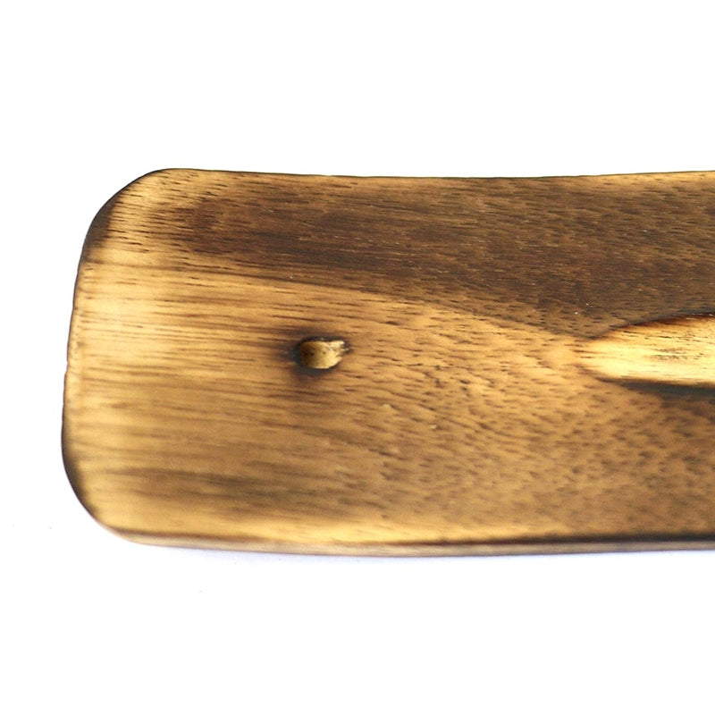 MANGO WOOD INCENSE HOLDER FOR BAMBOO INCENSE