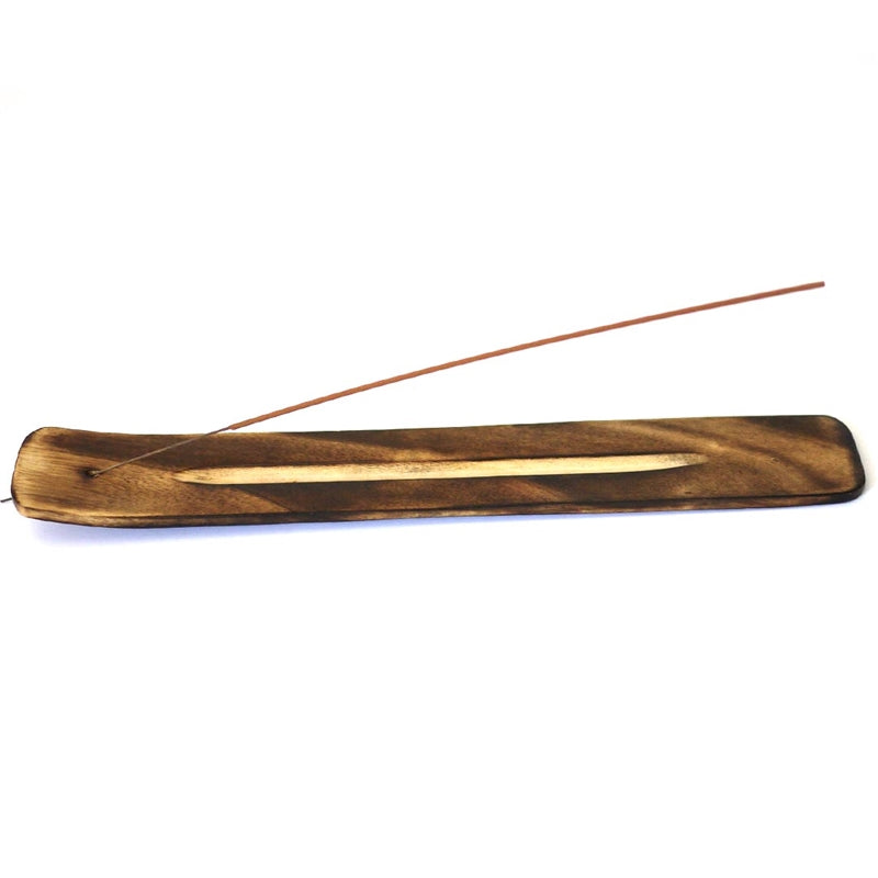 MANGO WOOD INCENSE HOLDER FOR BAMBOO INCENSE