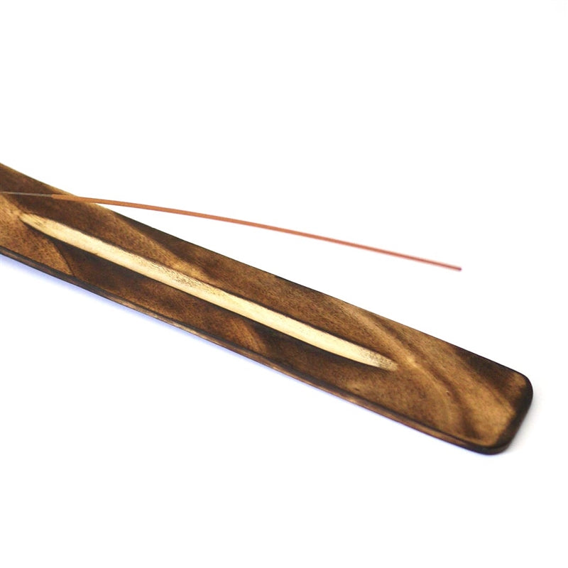 MANGO WOOD INCENSE HOLDER FOR BAMBOO INCENSE