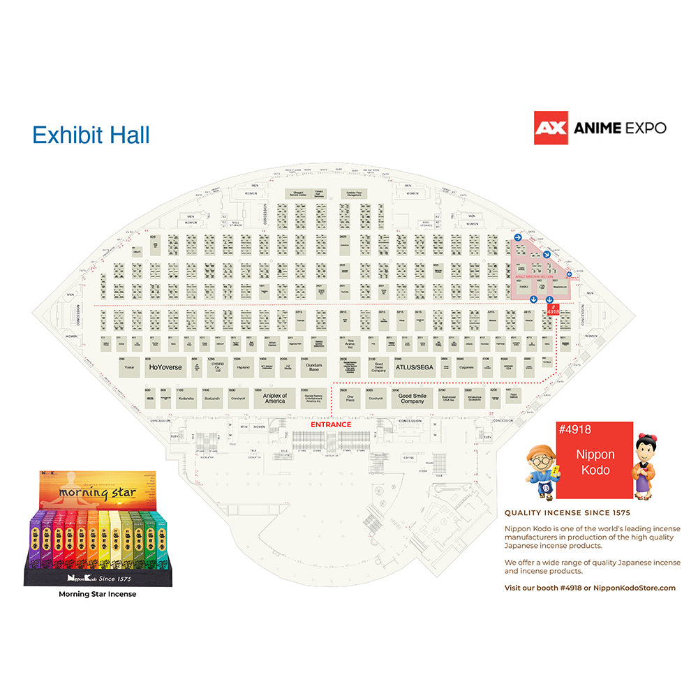 Looking for Anime Expo AX 2022 Exhibit Hall Floor Map