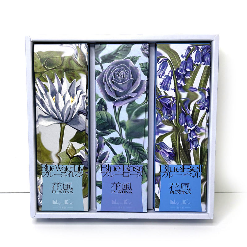 KA-FUH Platina GIFT SET - Blue Water Lily, Blue Rose, Blue Bell