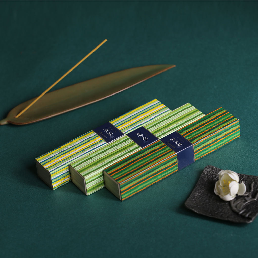KAYURAGI - GREEN TEA 40 sticks | NIPPON KODO Japanese Quality Incense Since 1575 – nipponkodostore.com