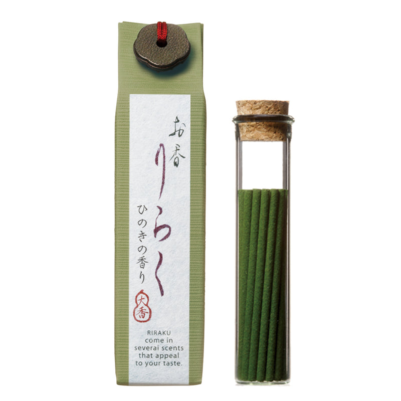 RIRAKU - Hinoki (Japanese Cypress) 15 sticks