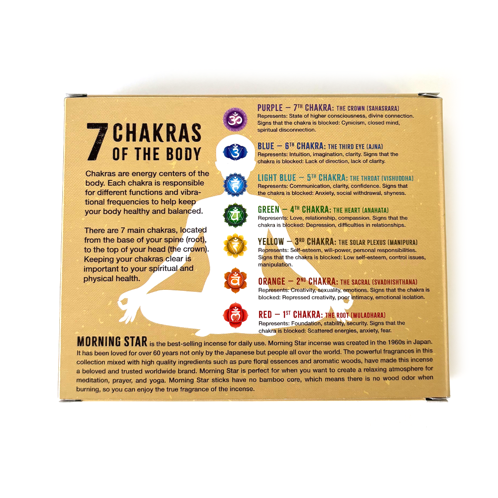 MORNING STAR Seven Chakras | NIPPON KODO Japanese Quality Incense