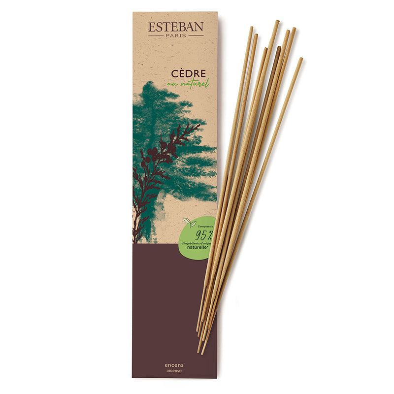 ESTEBAN - CEDRE AU NATUREL - Bamboo Stick Incense