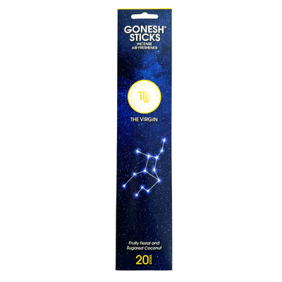 GONESH ZODIAC – Virgo | Bamboo Incense, 20 Sticks (Fruity Florals, Sugared Coconut)