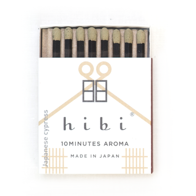HIBI 8 Incense Matches - Hinoki (Japanese Cypress)
