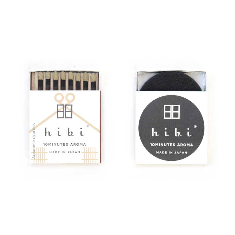 HIBI 8 Incense Matches - Hinoki (Japanese Cypress)