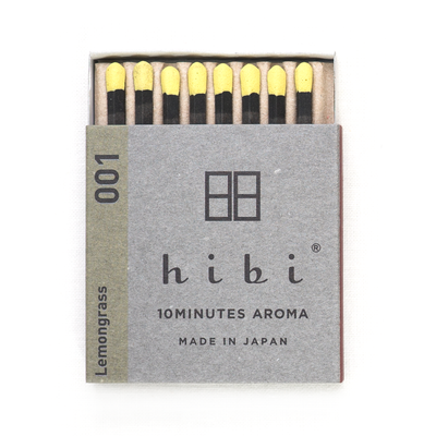 HIBI 8 Incense Matches - Lemongrass