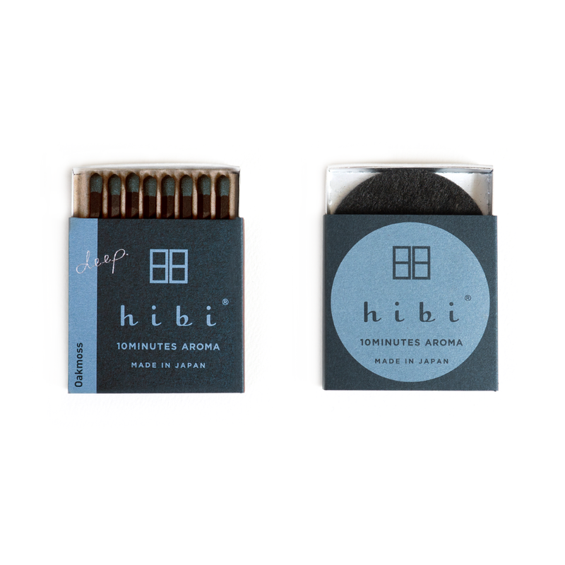 HIBI 8 Incense Matches - Oakmoss