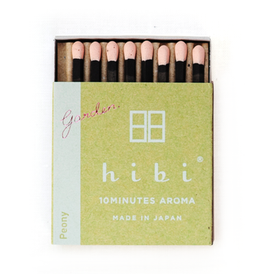 HIBI 8 Incense Matches - Peony