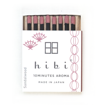 HIBI 8 Incense Matches - Sandalwood