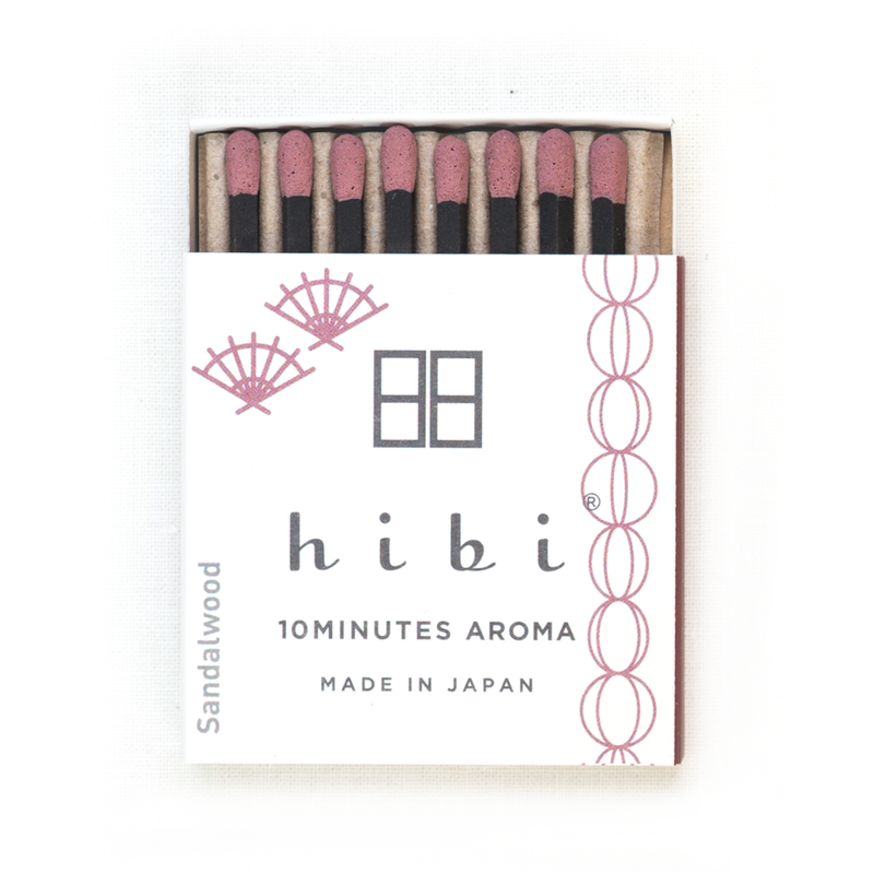 HIBI 8 Incense Matches - Sandalwood