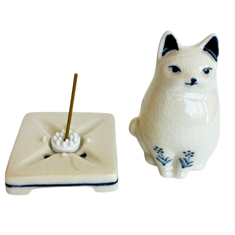 小物 Richardson Ceramic Incense Burner White Incense burner in ceramic white 13 cm | online sales on