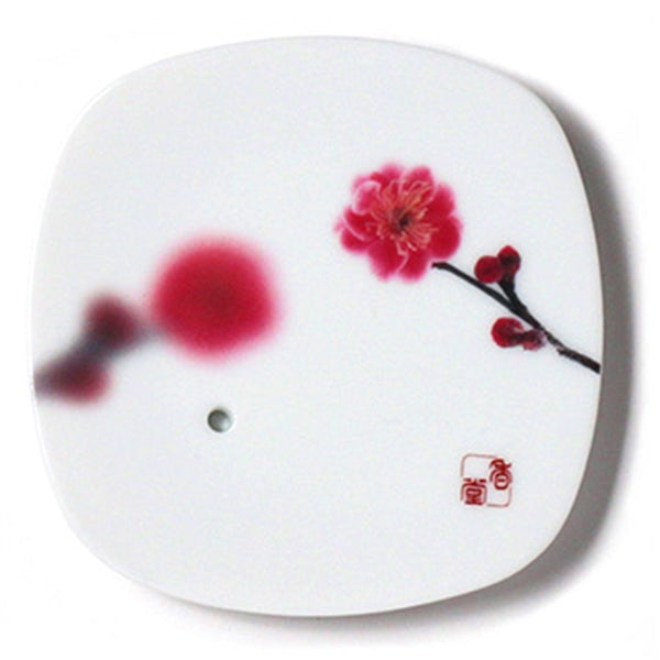 YUME-NO-YUME - CERAMIC PLATE - Pink Plum Flower