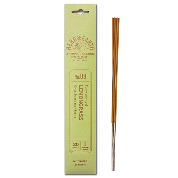 H&E - Lemongrass - Bamboo Incense 20 sticks