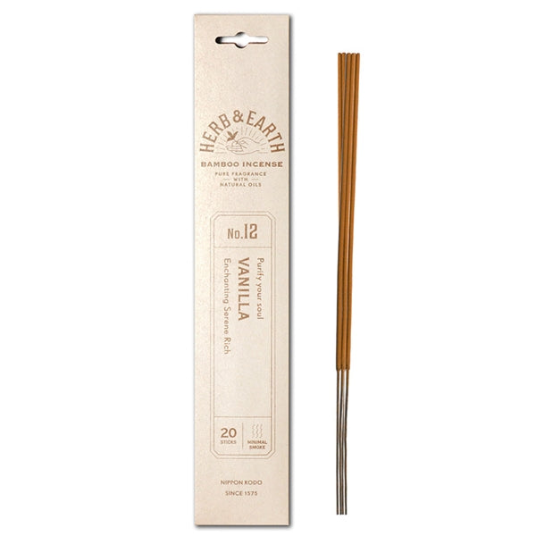 H&E - Vanilla - Bamboo Incense 20 sticks