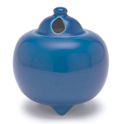 JAPANESE INCENSE BURNER - Ceramic burner / Round-shaped, Deep Blue