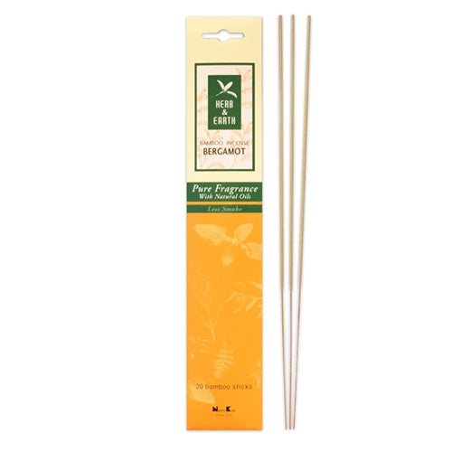 HERB & EARTH - Bergamot Bamboo Stick Incense