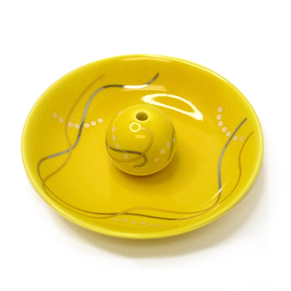 TOGEI PLATE with Sphere Holder - Yellow