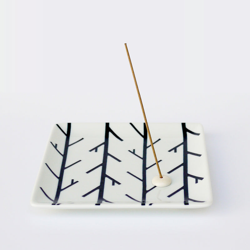 MOd MoTif CoLleCTiOn: Incense Plate - Square Woody