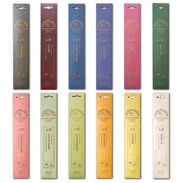 H&E - Assortment of 12 - Bamboo Incense