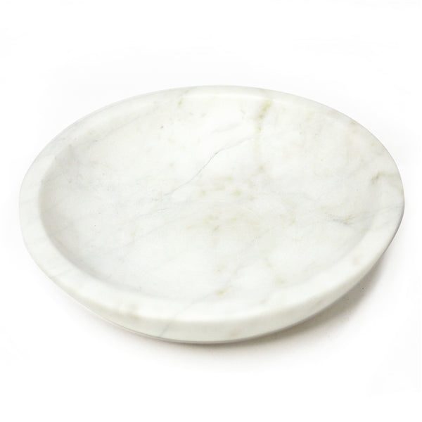 Round White Marble Bowl