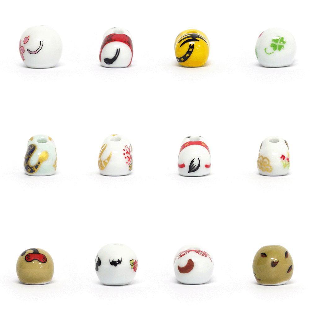 ARITA CHINESE ZODIAC INCENSE HOLDER SET- 1 each of all 12 | NIPPON